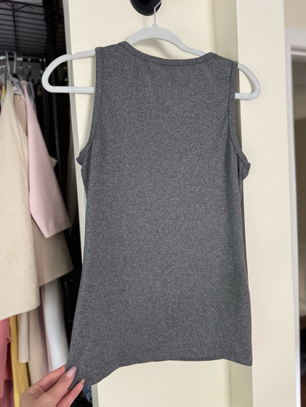 Womens Charcoal 'Be Kind' Graphic Tank Top - Picture 4 of 5
